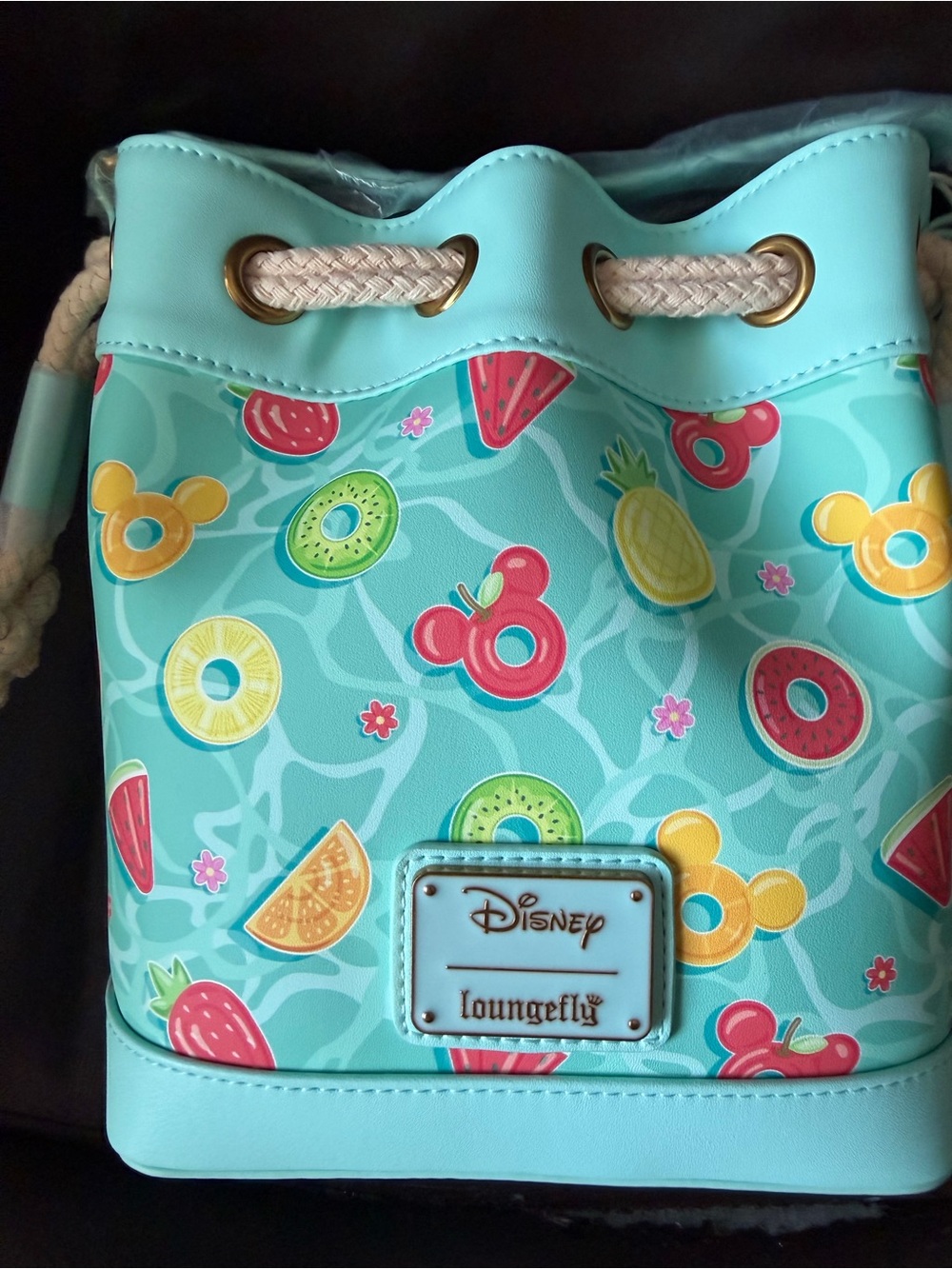 Loungefly Disney Mickey Mouse Beach Fun Bucket Crossbody Bag